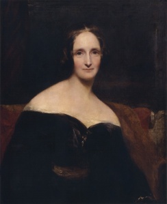 Portrait of Mary Shelley by Richard Rothwell. This image is in the public domain.